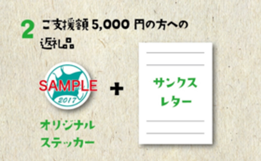 サンクスレター&オリジナルステッカー