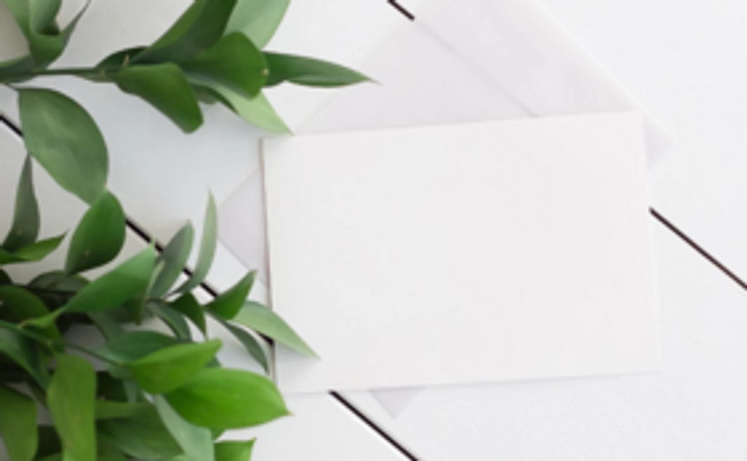 サンクスカードとお名前の記載