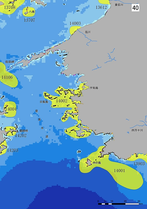 瀬戸内海における『生物多様性の観点から重要度の高い海域』57