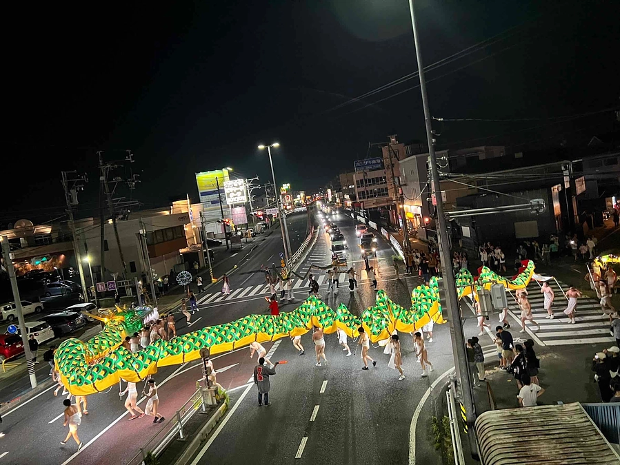 町屋百人衆「巨大龍踊り」へ参加しました（ご報告）