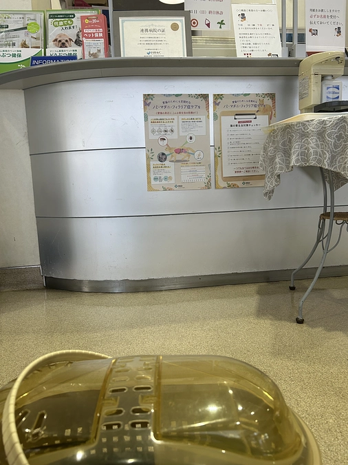 病状報告。病院に来てます。