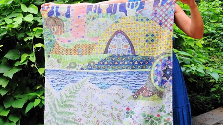 世界一楽しい南伊豆の自然が生んだ原画スカーフ