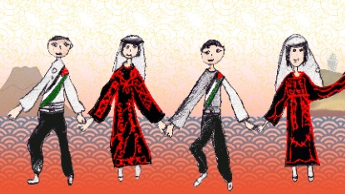 サラーハ君の絵が、ガザの支援に！年賀状プロジェクト