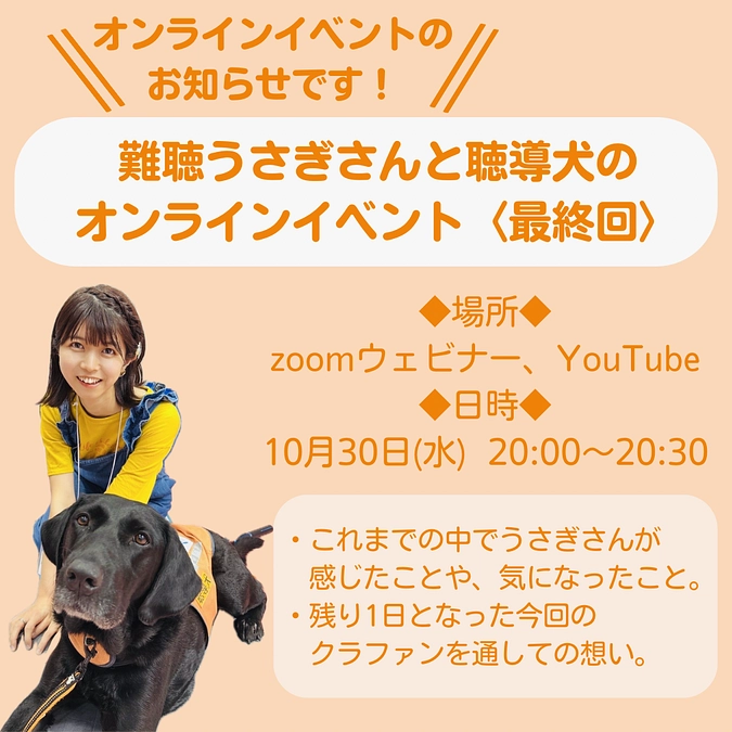 オンライン配信〈最終回〉のお知らせ