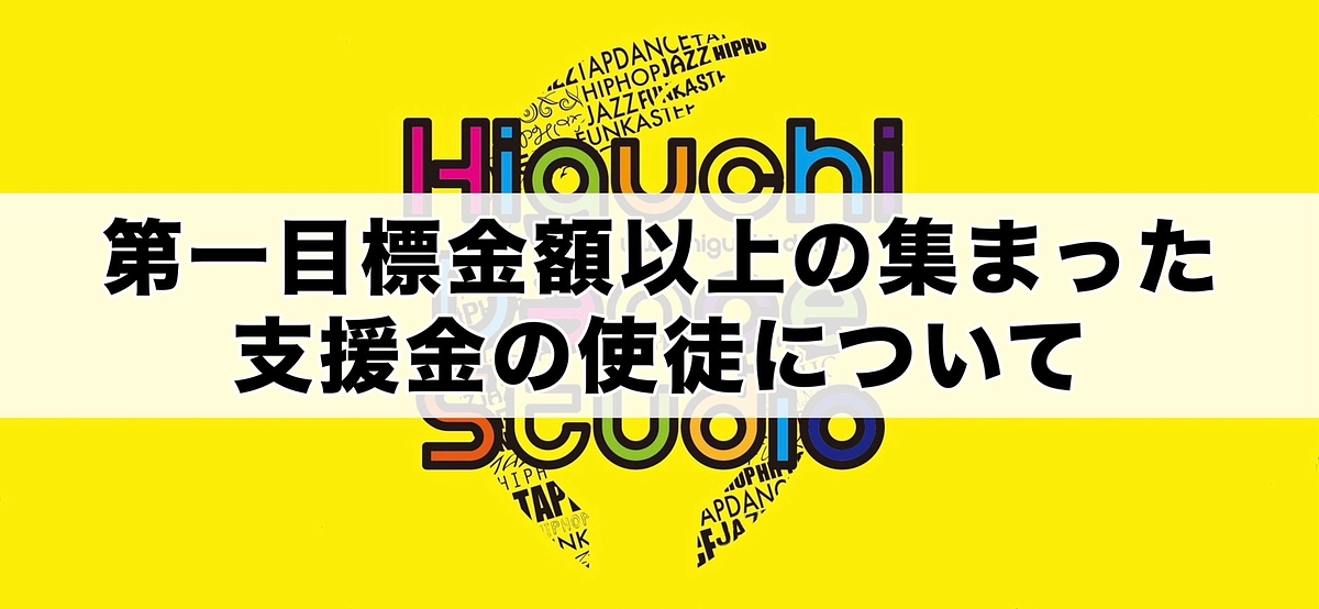 第一目標金額以上の集まった支援金の使徒について／HideboHより皆様へ感謝のメッセージ
