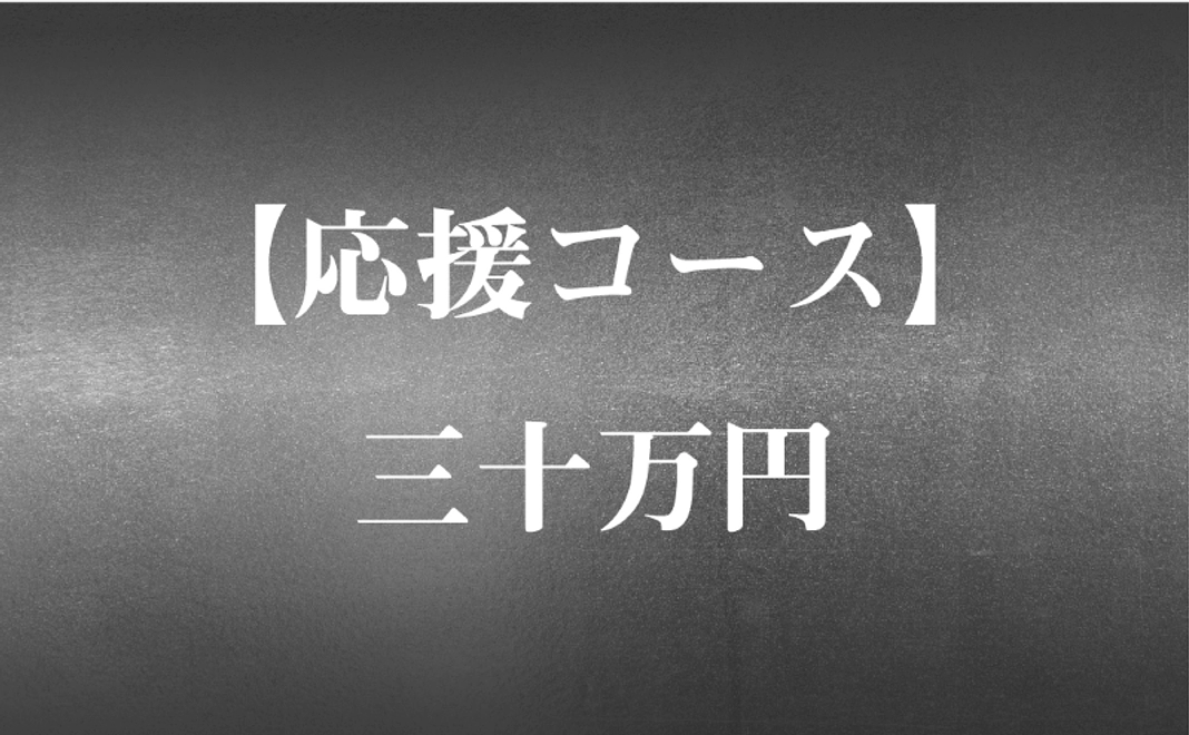 【応援コース】三十万円