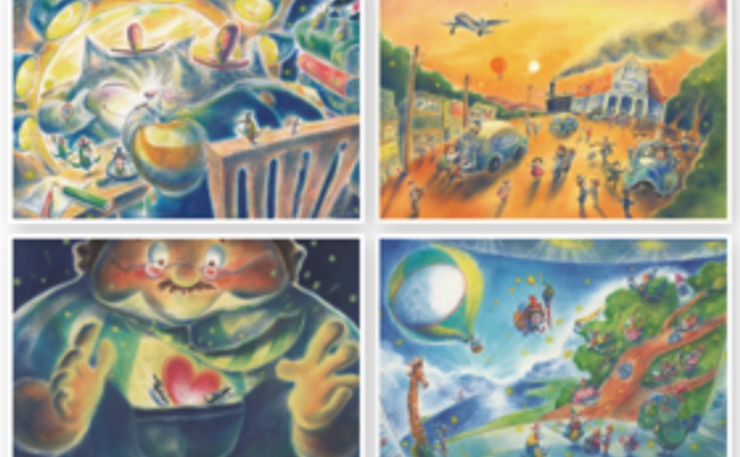 村岡ケンイチのやすらぎの絵シリーズポストカードセット＋お礼の手紙