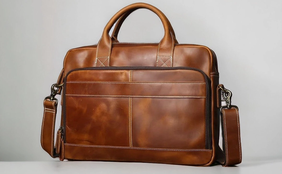 【早割20%OFF】本革ブリーフケース　ブラウン