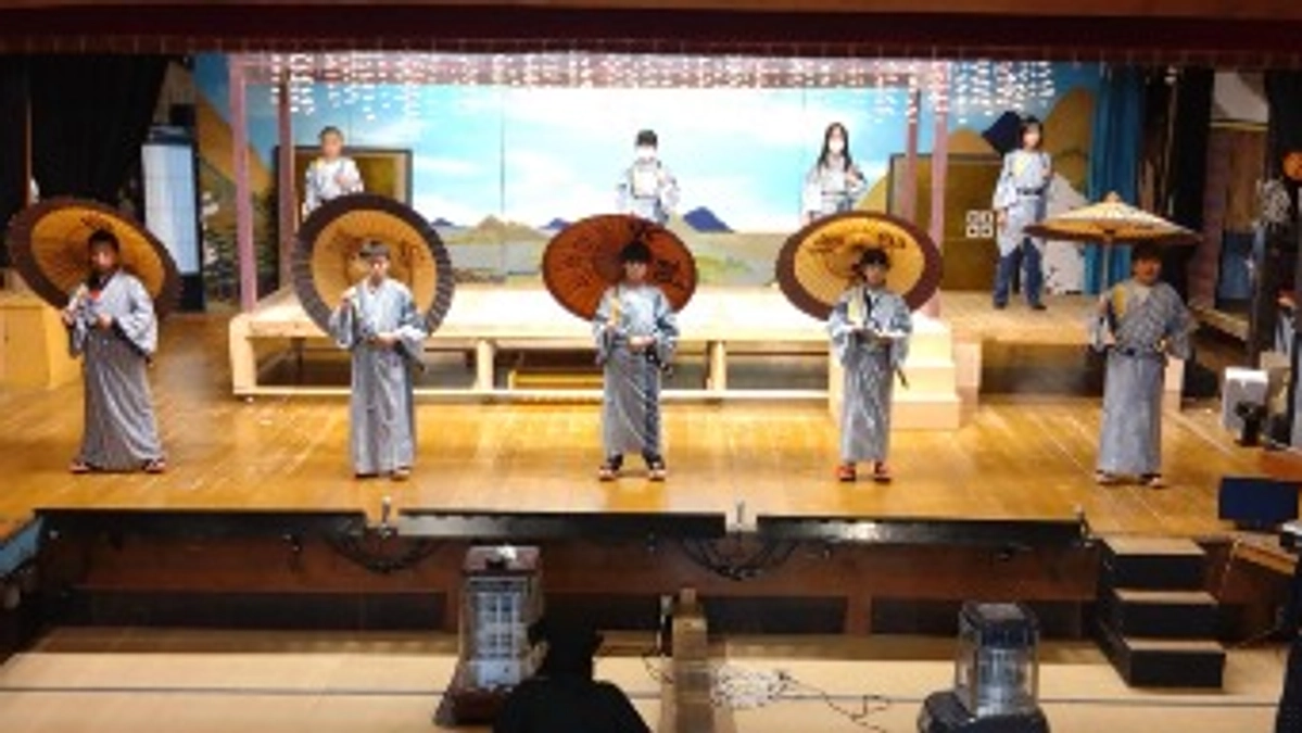 子供歌舞伎稽古風景