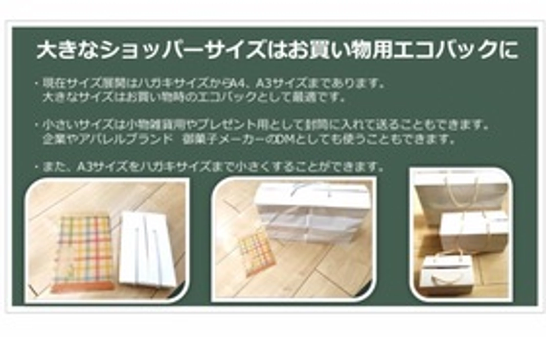 環境問題取組み 3R本当のエコバック 折りたたみ式紙袋 日本から世界へ