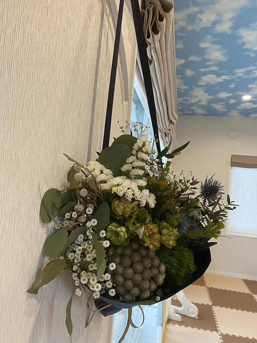 ピカピカのウッドデッキからは０歳児ママ達の楽しそうな笑い声が！