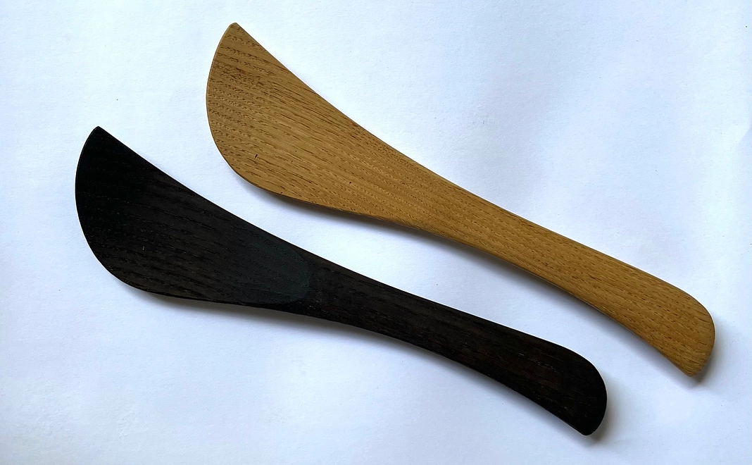 木べら　栗の木　右用