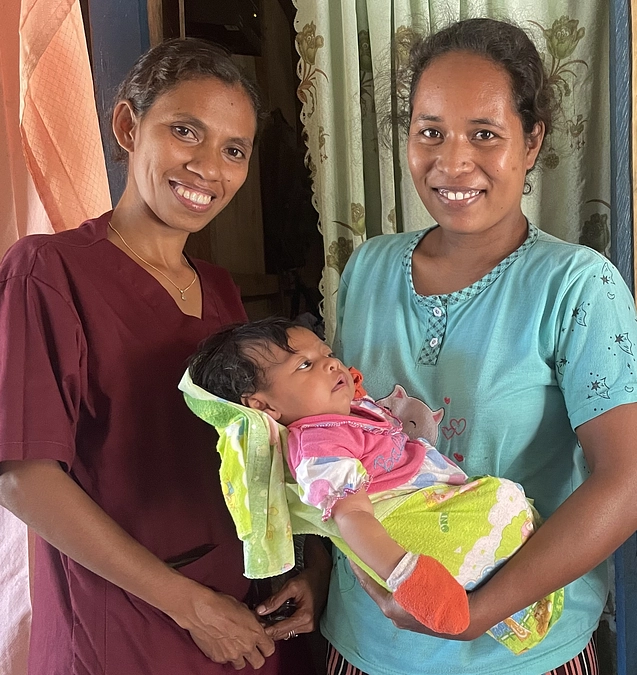 シェアの研修参加者が、ヘルスポストで分娩の介助をしました！（2023年10月のご報告）