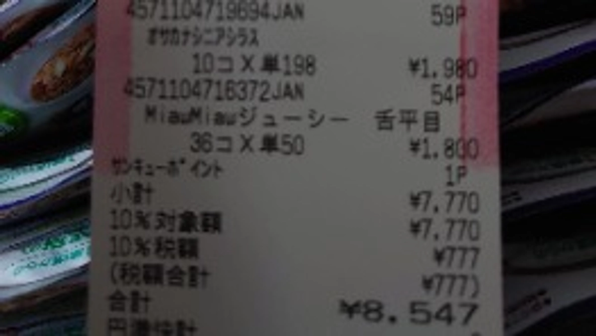 支援金での購入品