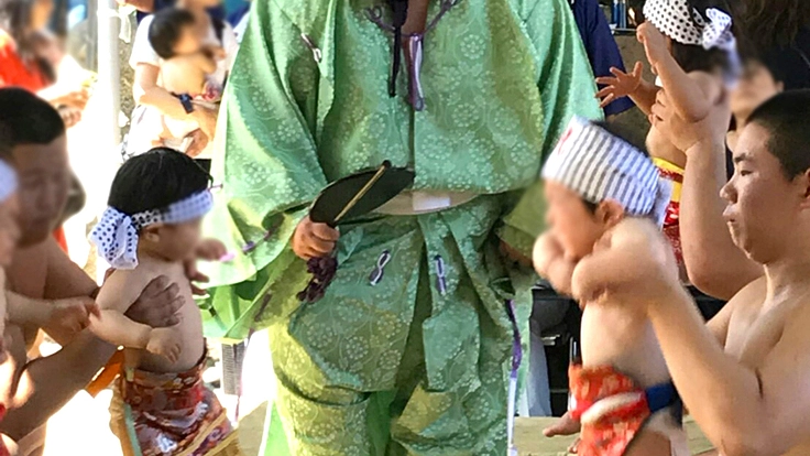 加古川に新たな家族の恒例行事を!鶴林寺で「泣き相撲奉納」開催