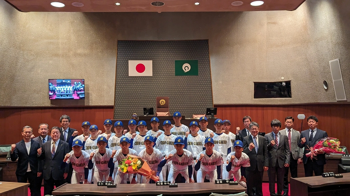 【出場レポート（１０）】センバツ大会出場報告について（我孫子市役所にて）