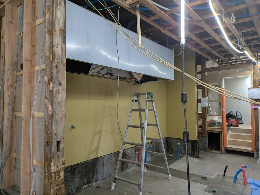 内装工事の進捗について