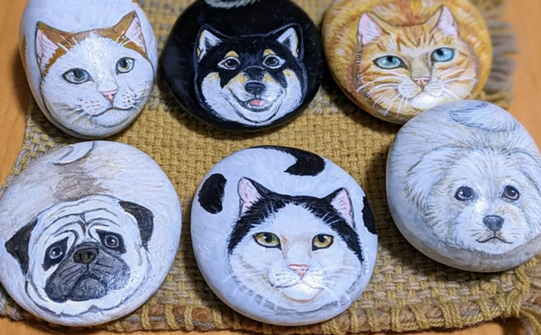 リターン品追加のお知らせ！オーダー制「ストーンアート」あなたの愛犬・愛猫がかわいいストーンアートに！