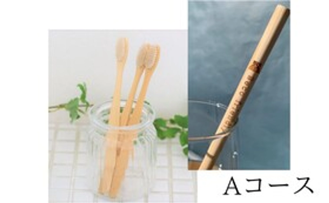 Aコース(竹ストロー1本・竹歯ブラシ1本)