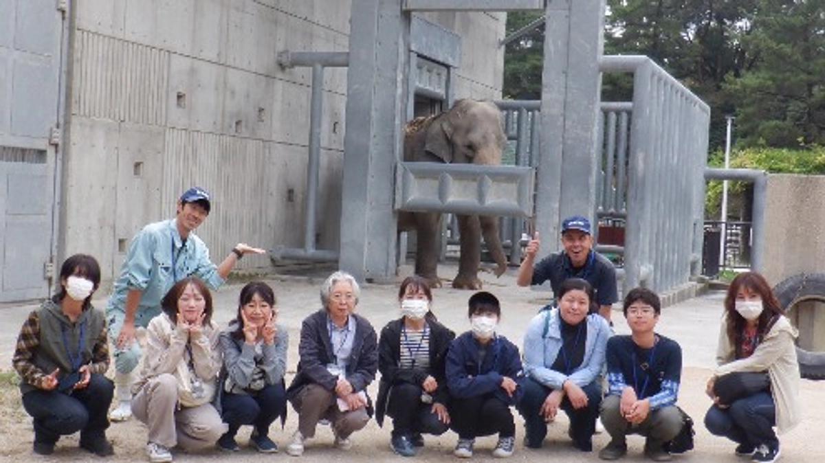 【活動報告76】リターン報告「現地で応援｜ゾウ担当と一緒にふじ子さんトーク＆バックヤードツアー」