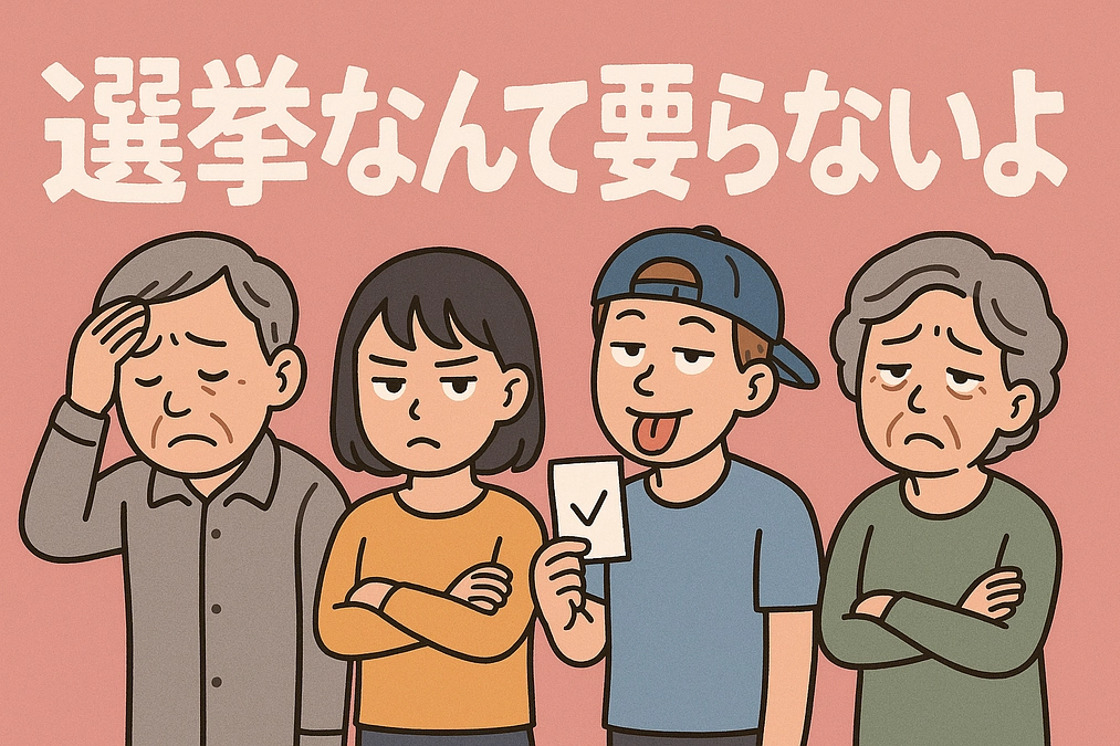 note 毎日投稿23日目：選挙なんて要らないよ その２３（有権者❓）