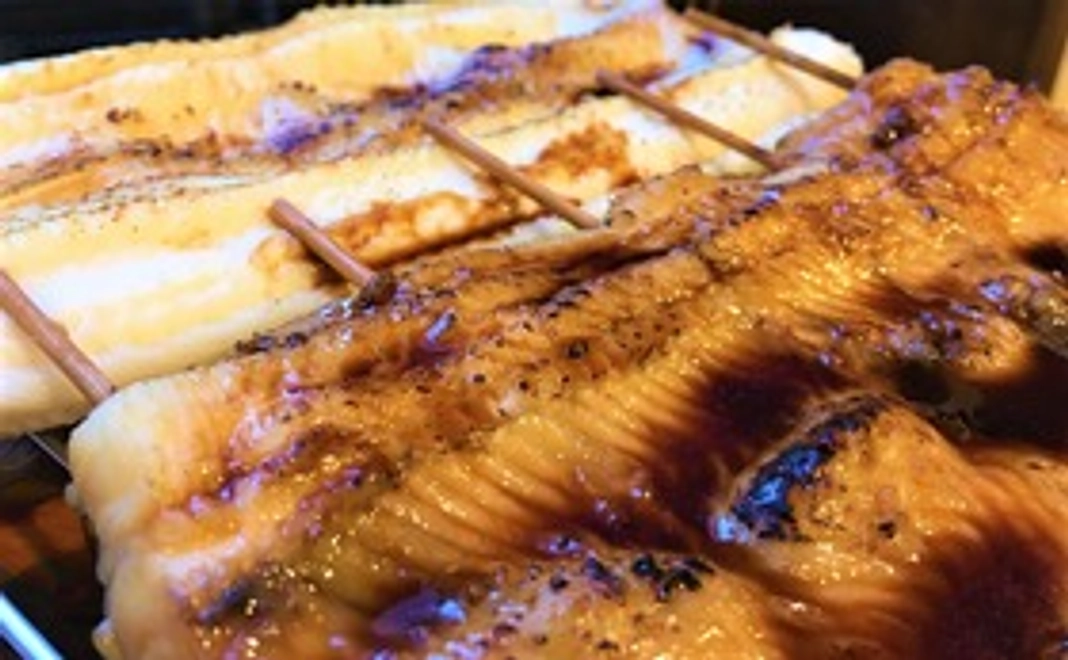 看板料理の大穴子を真空パック。「炙り煮穴子」「白焼」1尾の販売。