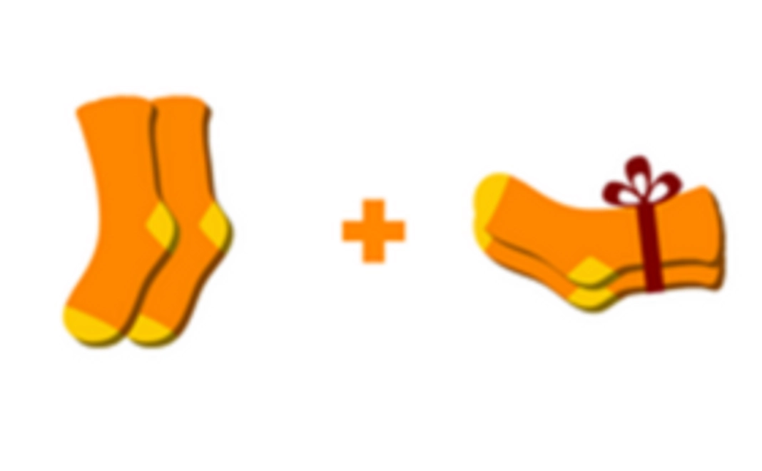 SOLOSOCKS SHARE 購入者に1PAIR + 生活困窮者に1PAIR寄付