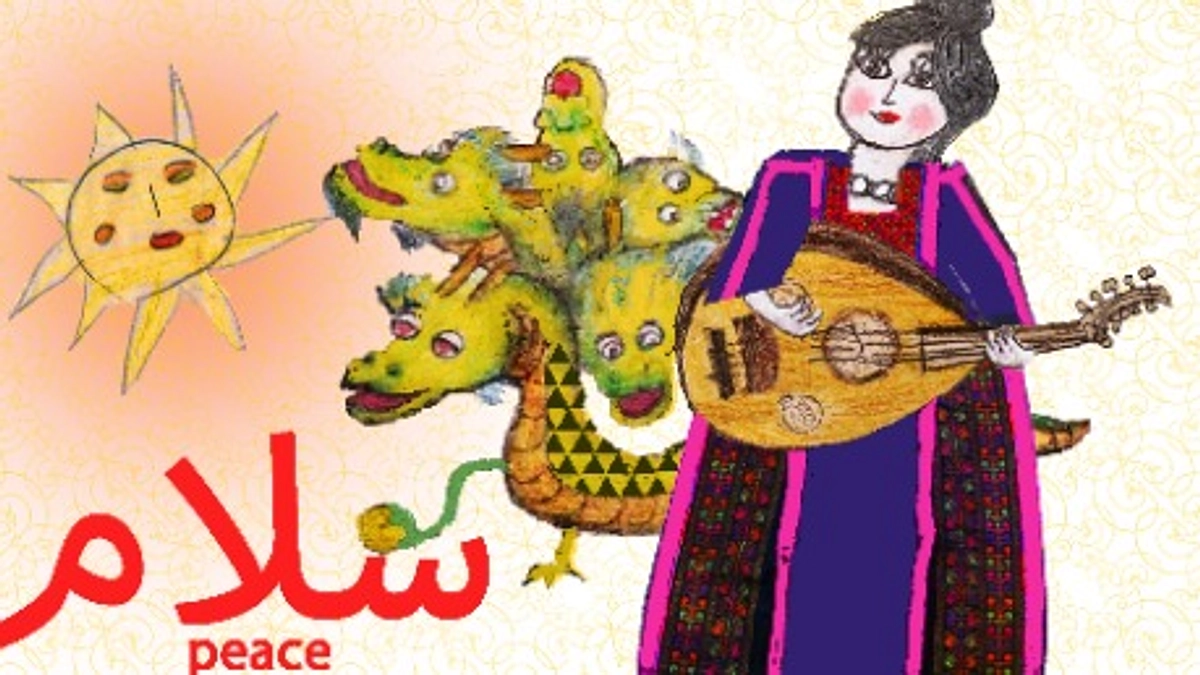 シリアのサラーハ君の絵で、ガザ支援も！年賀状受付中