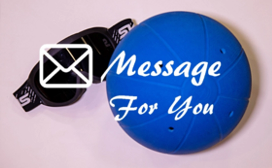 １口フレンズ（1,000円の支援）の方に、感謝のメールとゴールボール情報