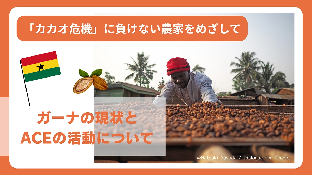 「カカオ危機」に負けない農家をめざして～ガーナの現状とACEの活動について～