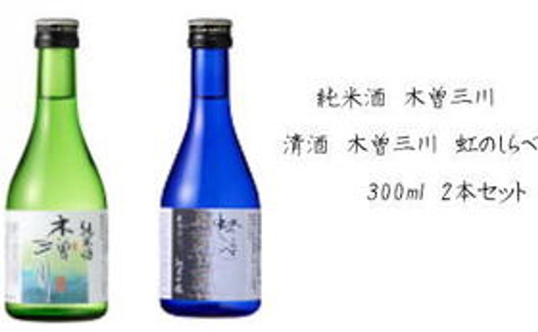 感謝のメールと木曽川の伏流水で作られた愛知県西部地域の地酒セット（300ml）