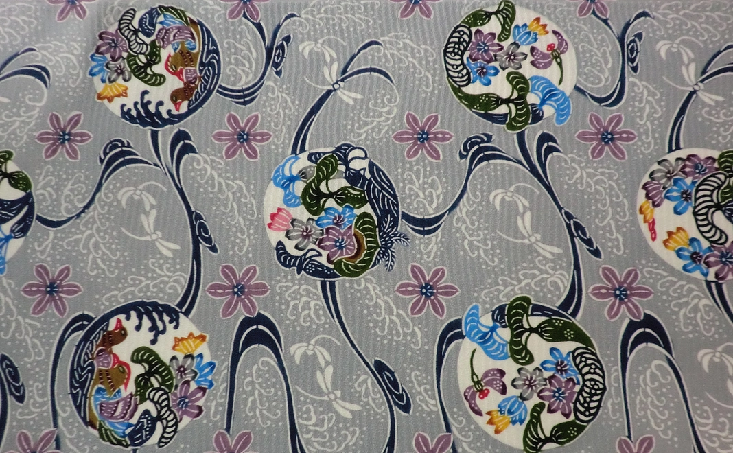 【受注生産】琉球びんがた六通帯　工房名：知念びんがた工房