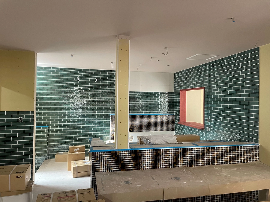 建築進んでおります