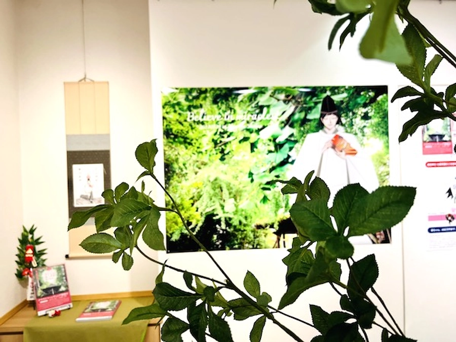 個展会場で長田神社様エリアを創りました。