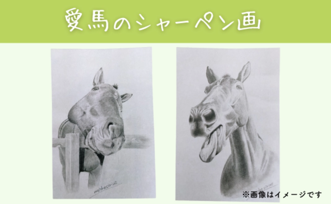 【数量限定】愛馬のシャーペン画コース｜5万円