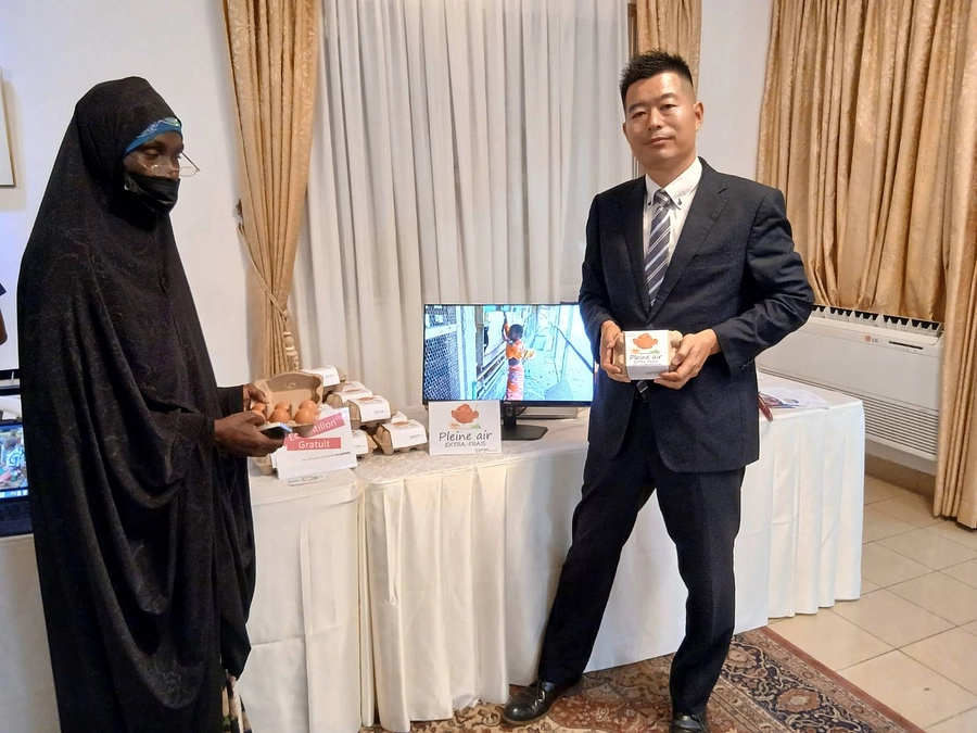 大使館のレセプションで出展！