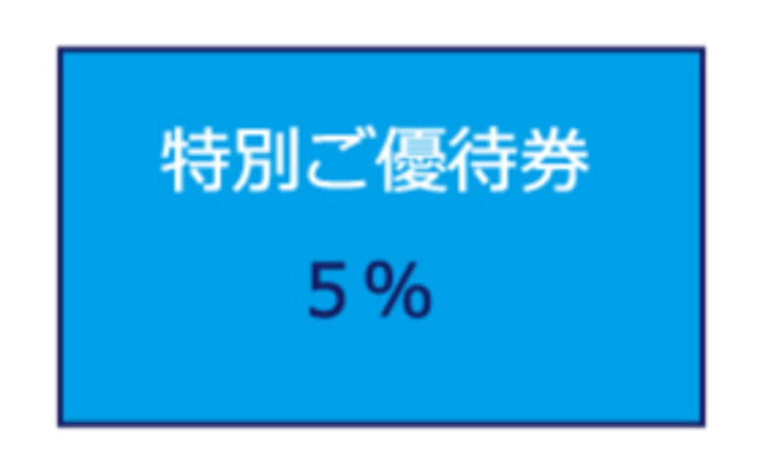 UBUartworks公式サイト購入5%割引券(半年間有効)