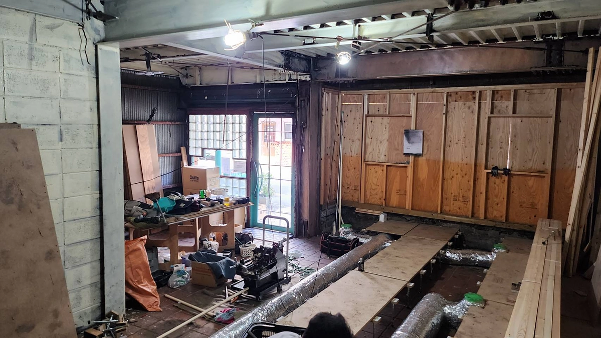 「プルコギ苑 花野」再建の工事が始まりました！