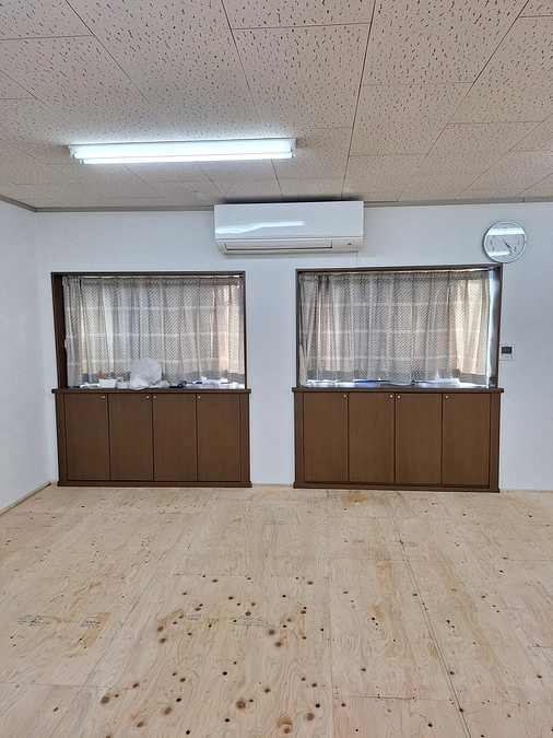 エアコンがつきました！