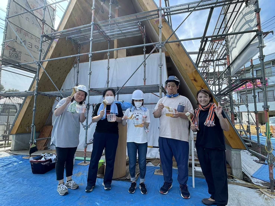 木材保護塗料の塗装を行いました（＾＾）