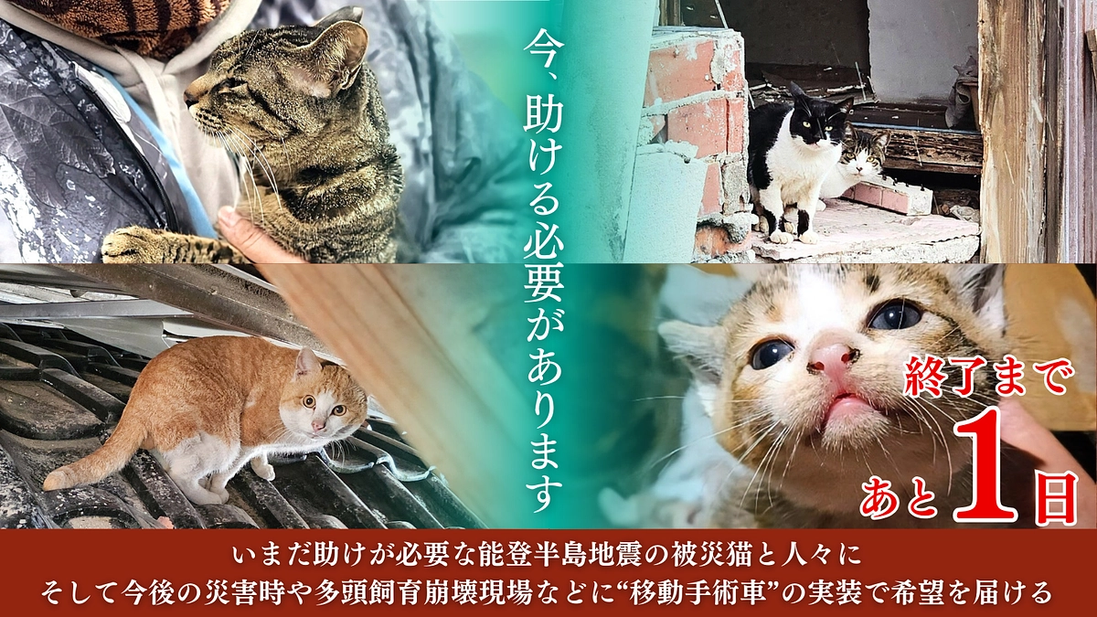 【クラウドファンディング 残り1日！】支援募集は明日23時まで！