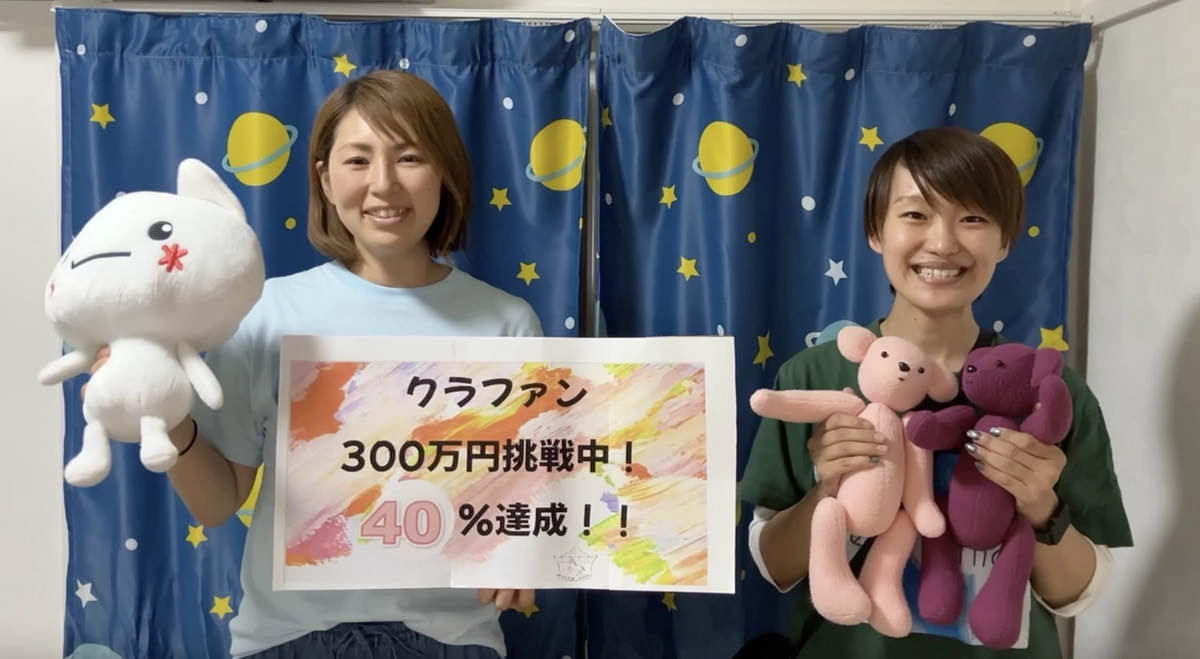 目標金額の40％達成中！！