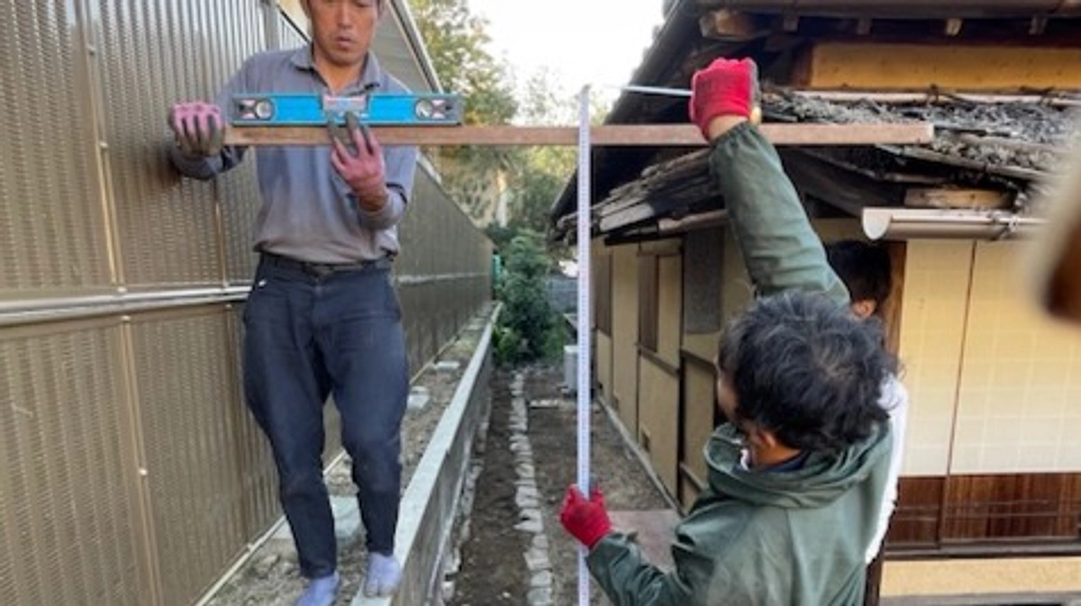 驢庵再生プロジェクトのこれまで  -鉄骨柱撤去-