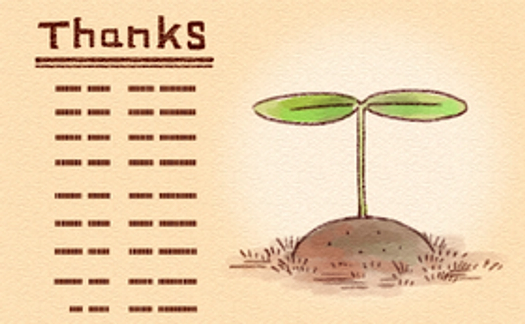 スタッフロールへの掲載