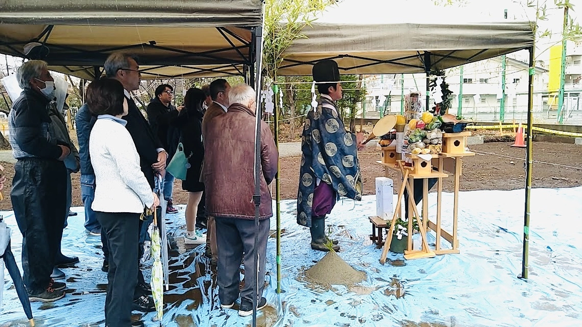 新施設の地鎮祭を執り行いました。