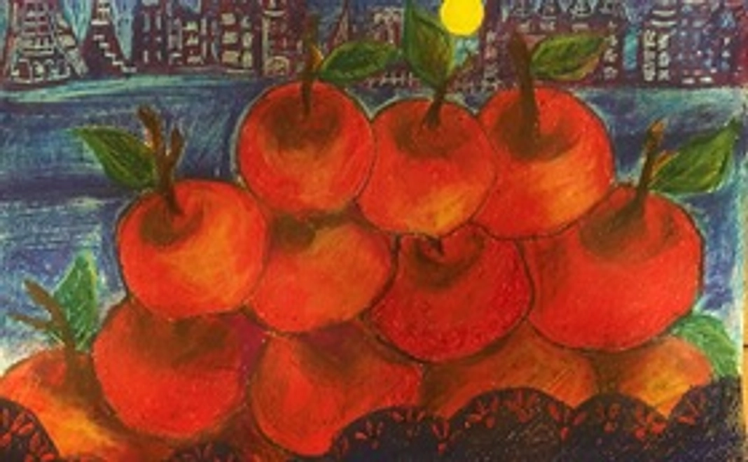 MARRY CALL  イラスト絵画データ１作品　送付「林檎の気持ち」