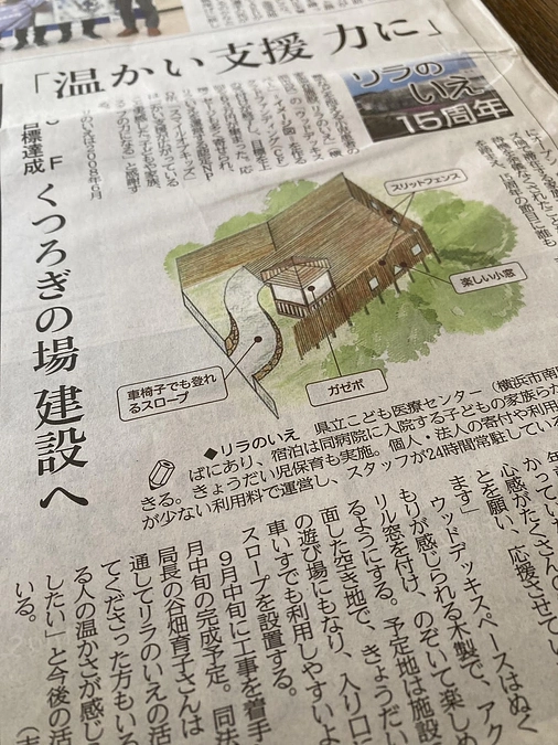 神奈川新聞にクラファン報告記事を掲載いただきました