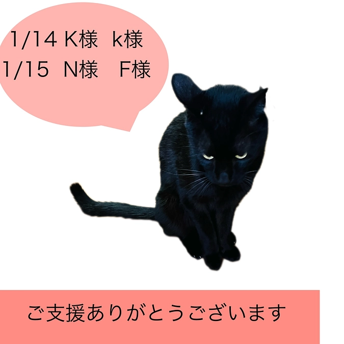 ご支援ありがとうございます。