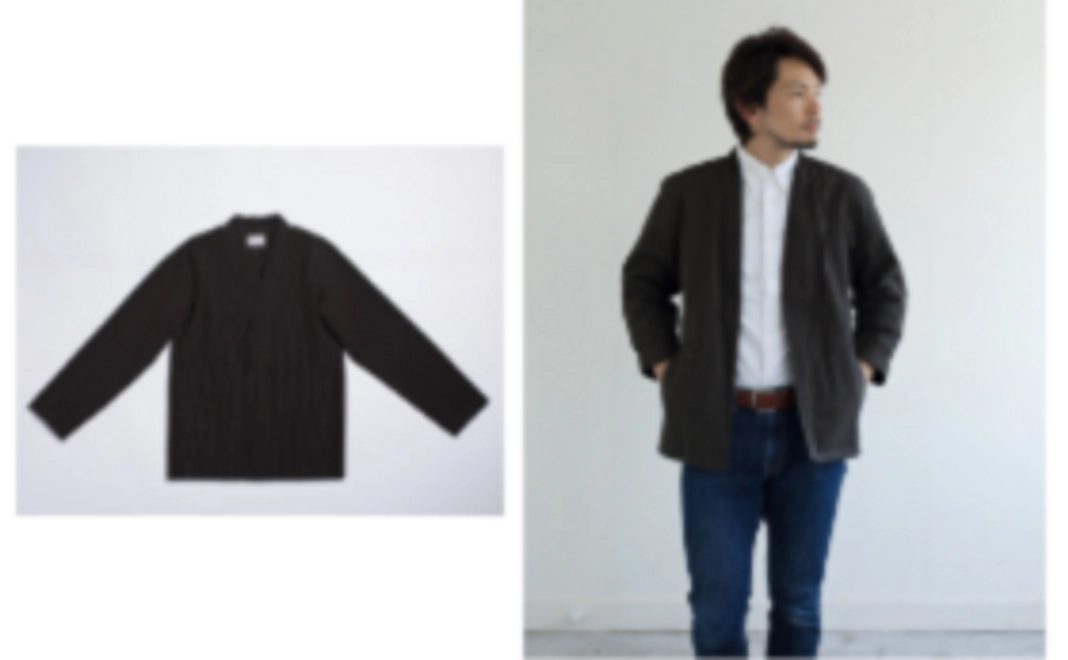 【Readyfor限定2000円割引】さむえジャケット「大正茶 - たいしょうちゃ - 」