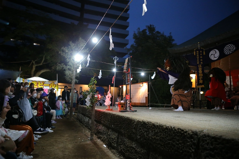 令和5年度　江古田氷川神社例大祭　⑤夜の演舞